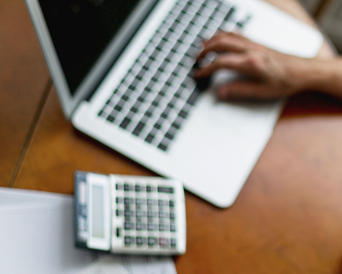 Calculator on desk