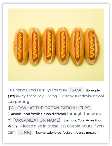 Giving Tuesday social media template - crowdfunding campaign last call