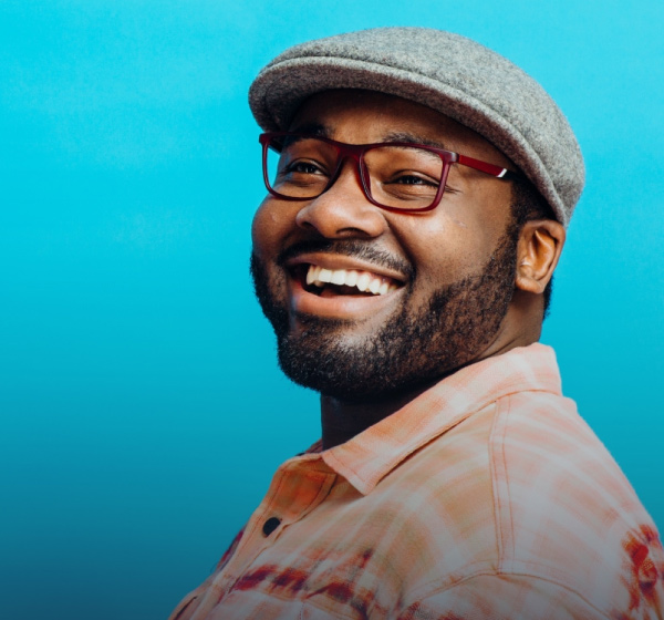 man smiling