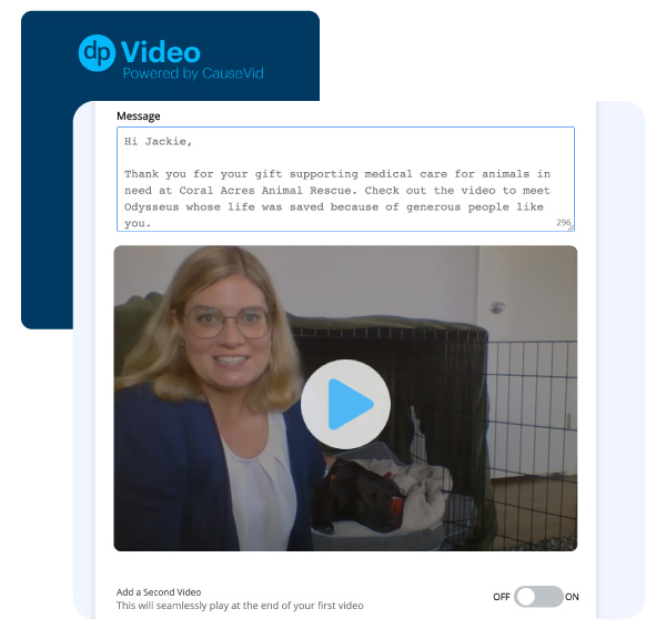 DP Video Screenshot showing interface
