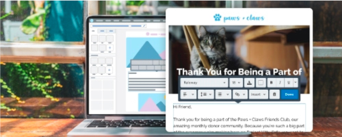 Constant Contact Email Builder screenshot