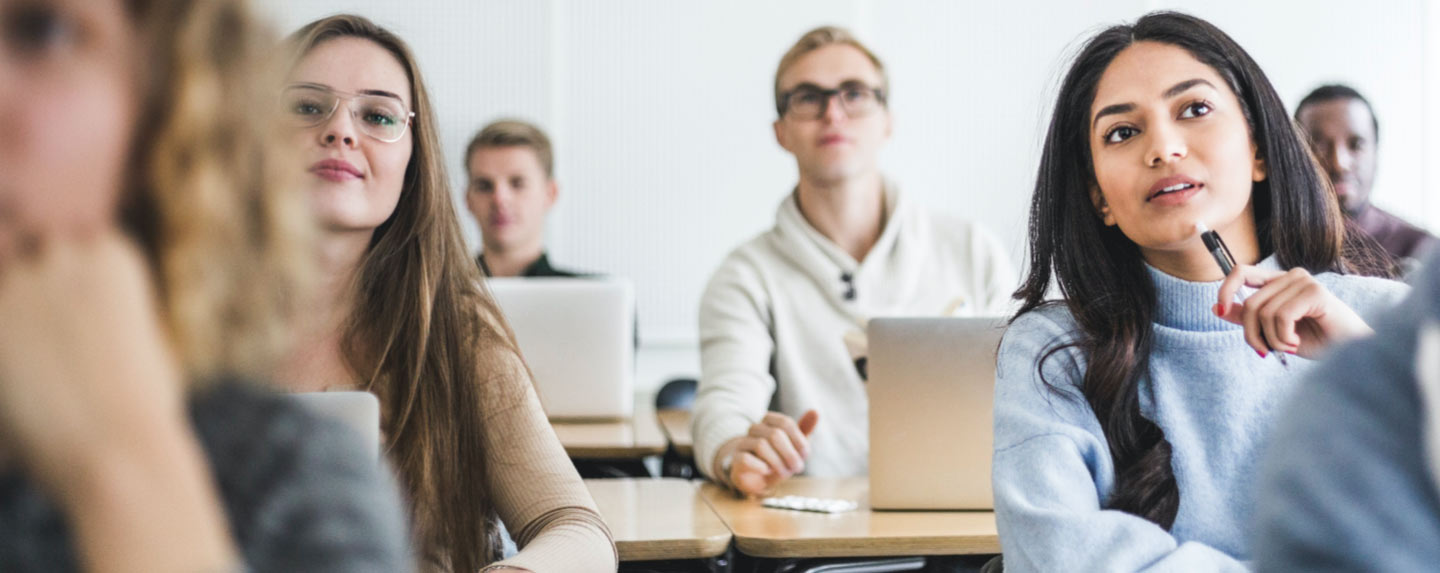 people in class learning