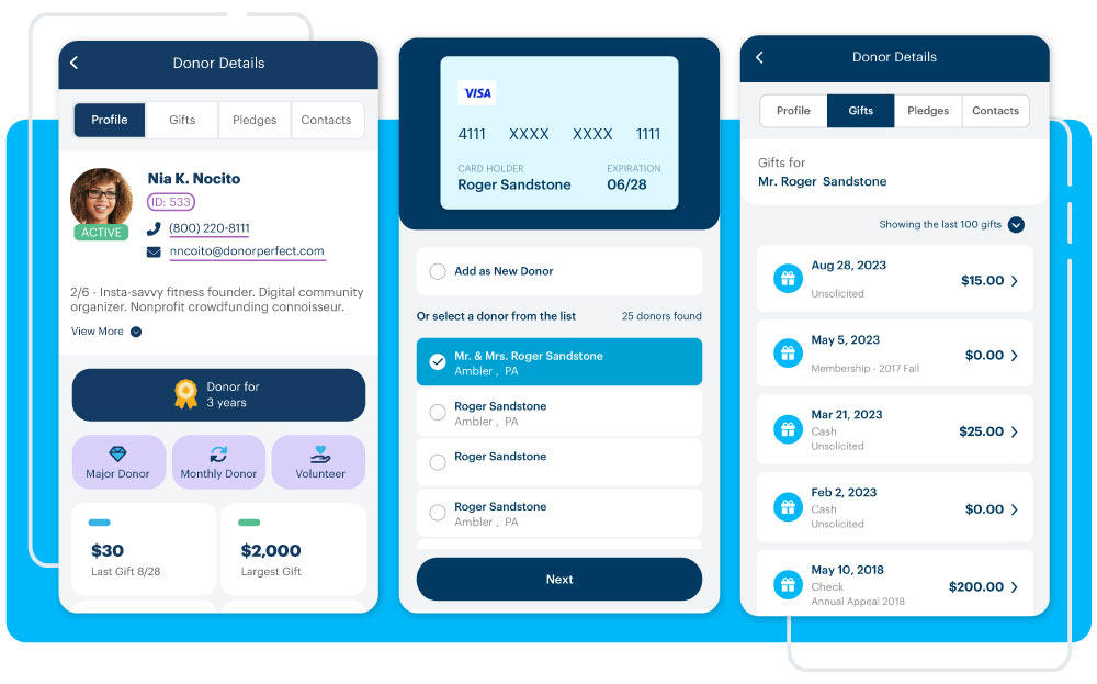 DonorPerfect Mobile App