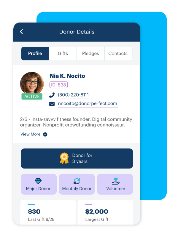 DonorPerfect Mobile App