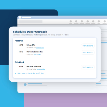 Release Announcement: Stay on Top of Donor Outreach