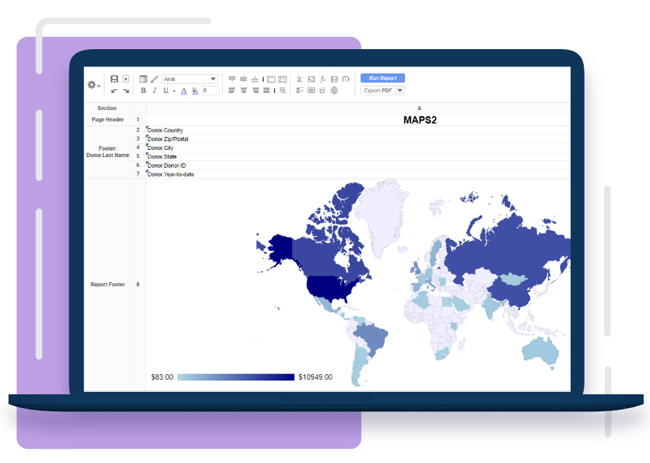 Smart Analytics screen example