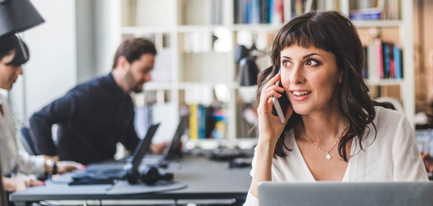 Person talking on phone