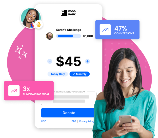 Givecloud donation form mockup