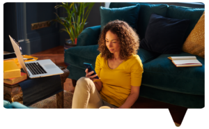 Woman using phone