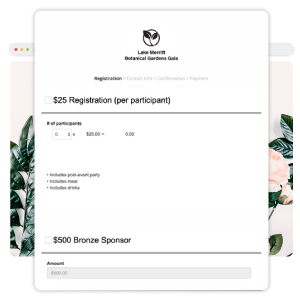 A preview of Nonprofit Donation Form.